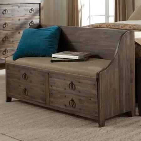 Two Drawer Storage Bench